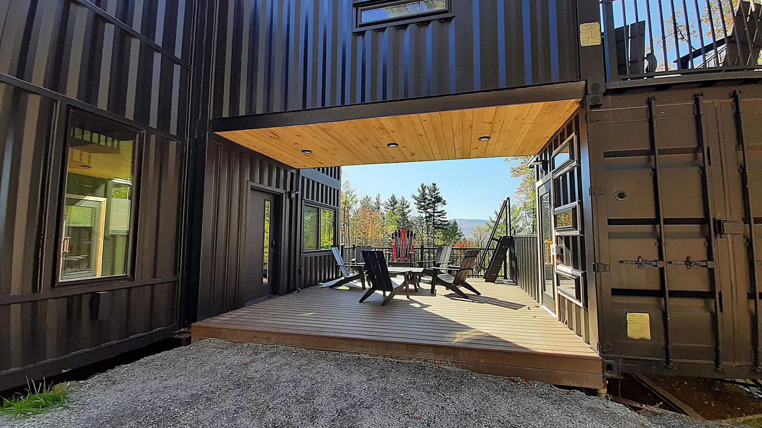 terrace container home with pool The Vermont Villa Backcountry Containers terrace container home with pool The Vermont Villa Backcountry Containers