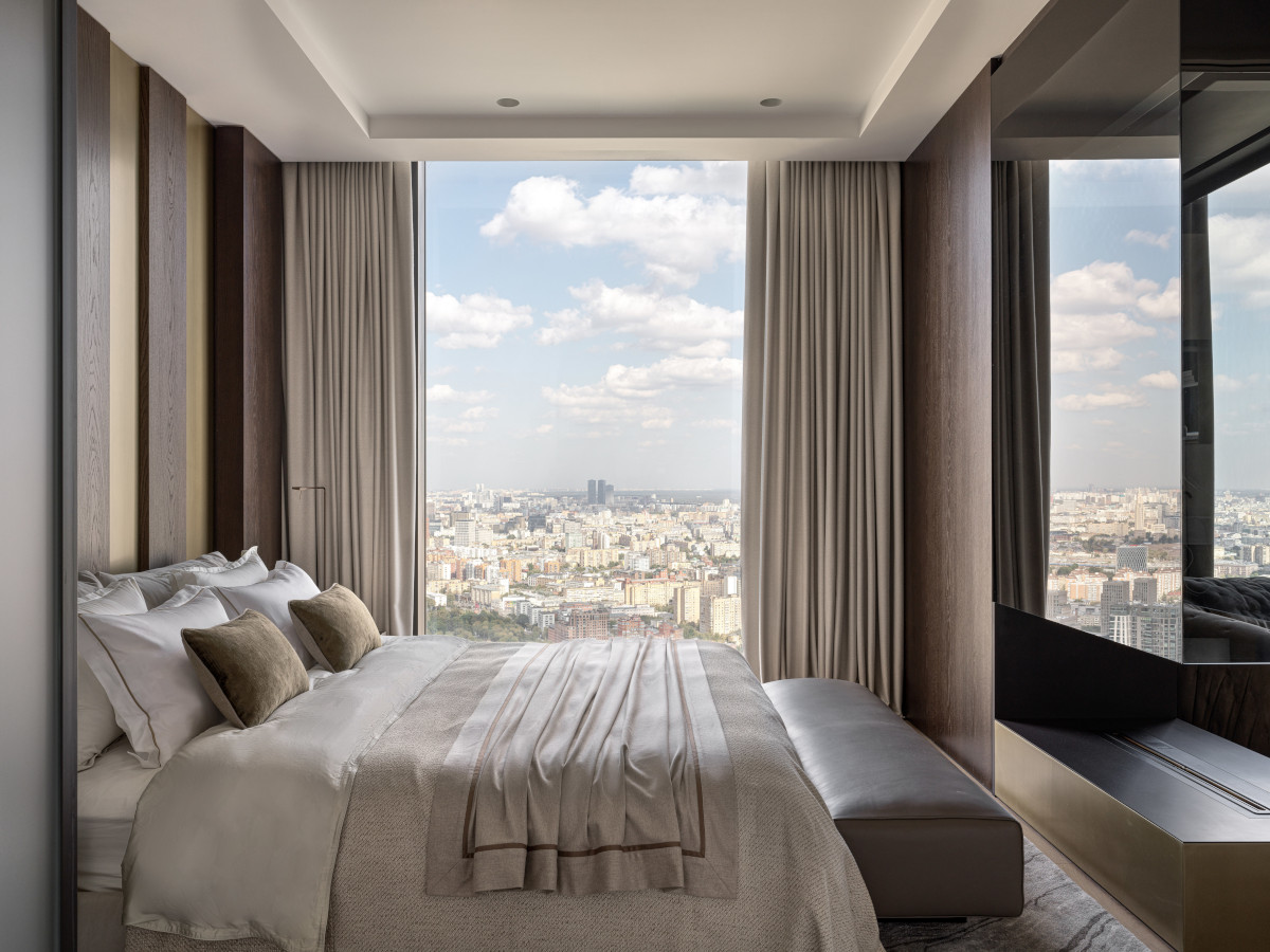 chambre avec baie vitrée panoramique