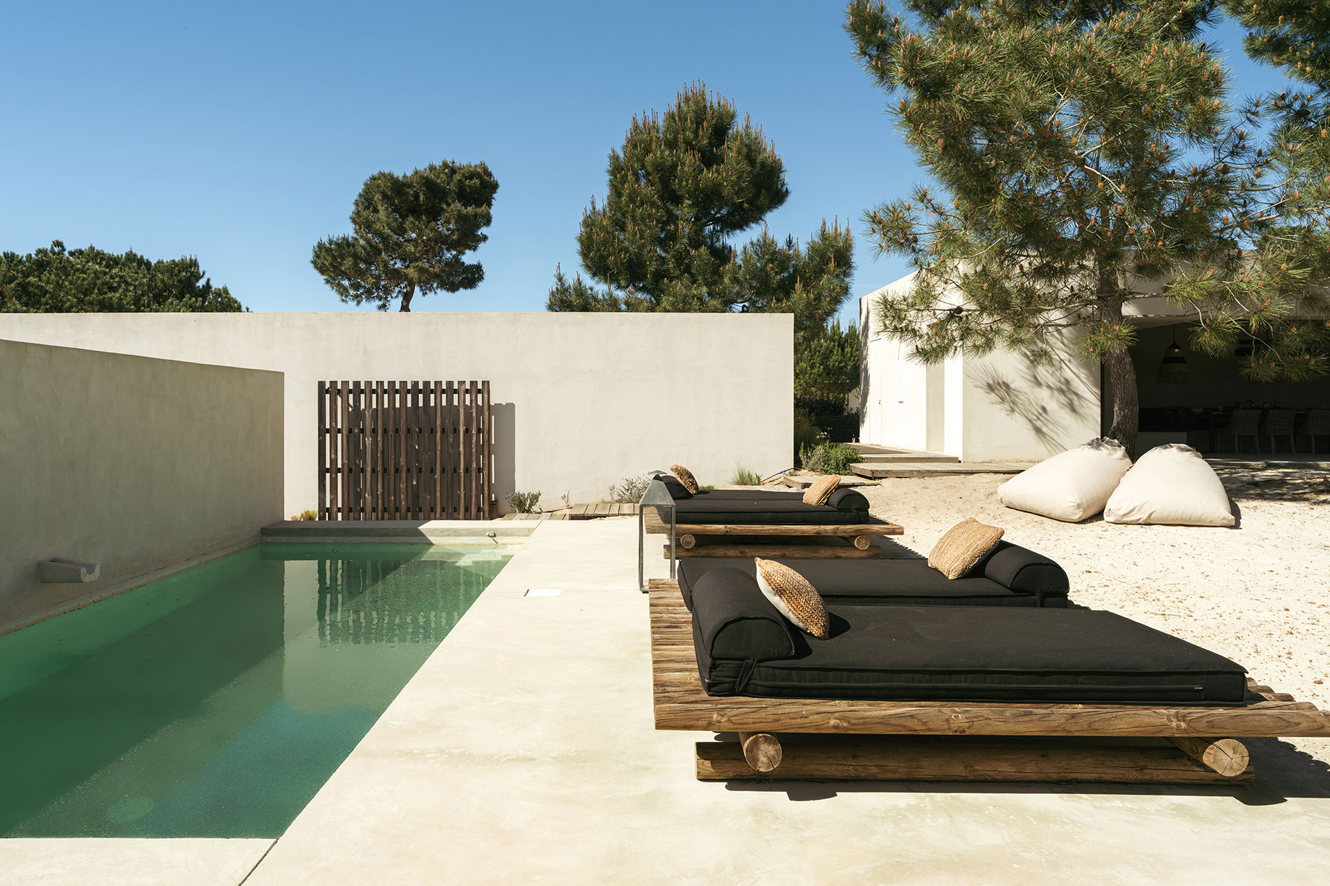 terrasse avec piscine Villa Sandstone Comporta terrasse avec piscine Villa Sandstone Comporta