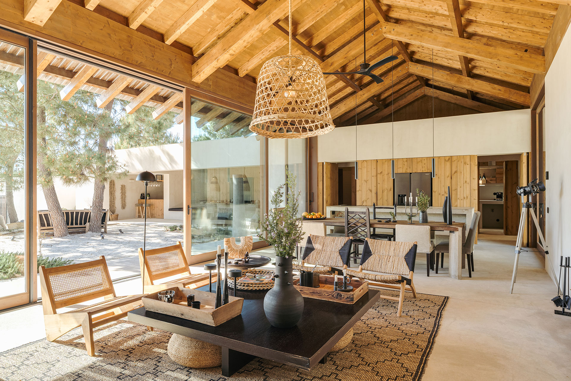 Une maison couleur sable à Comporta avec piscine