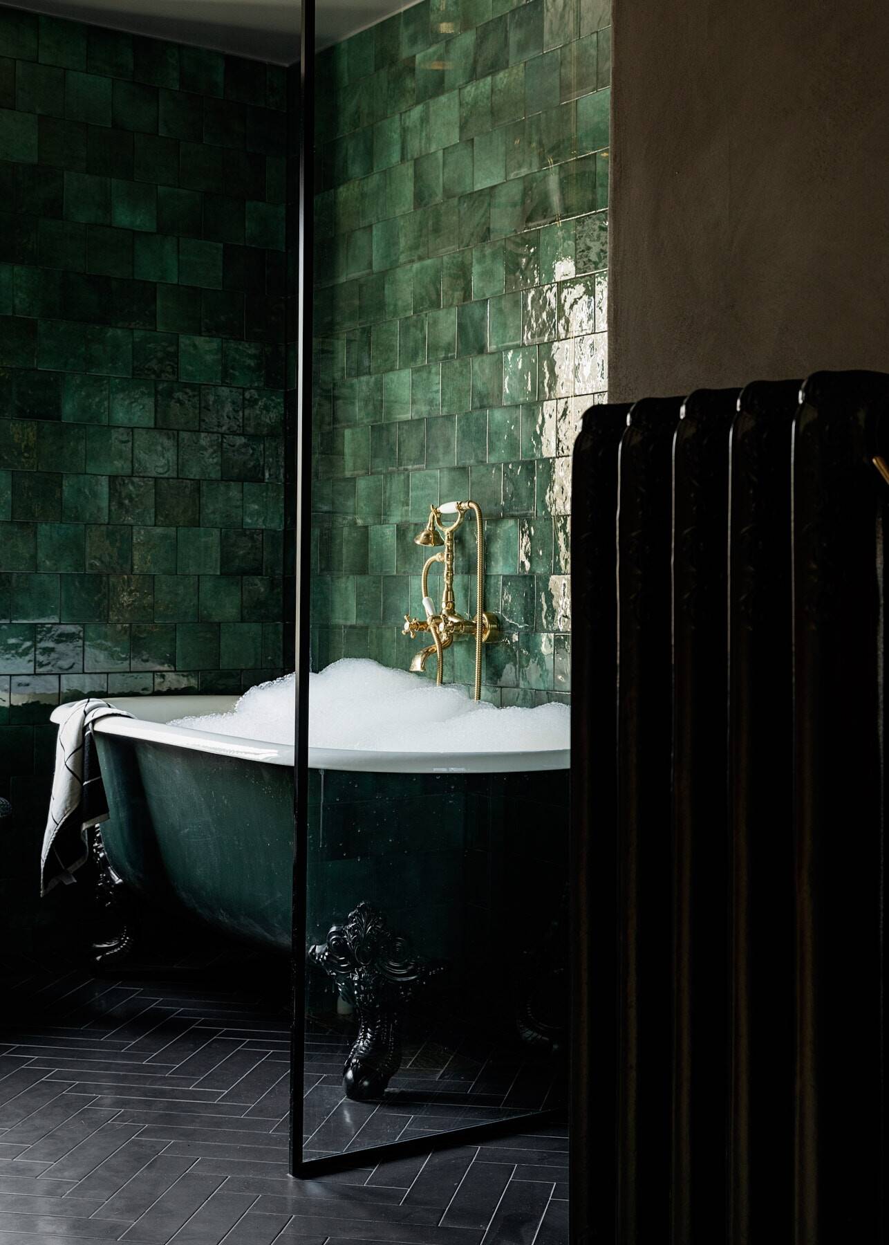 salle de bain décoration vintage maison des années 1920 Suède