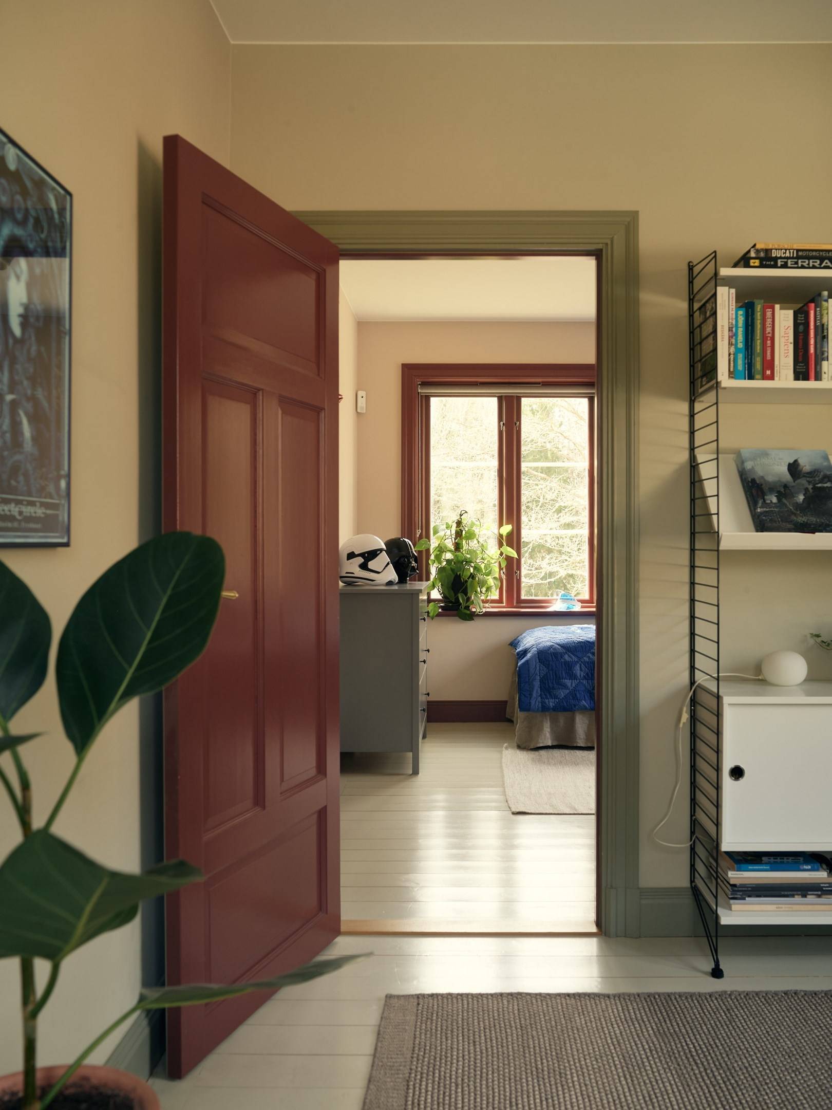 chambre décoration vintage maison des années 1920 Suède