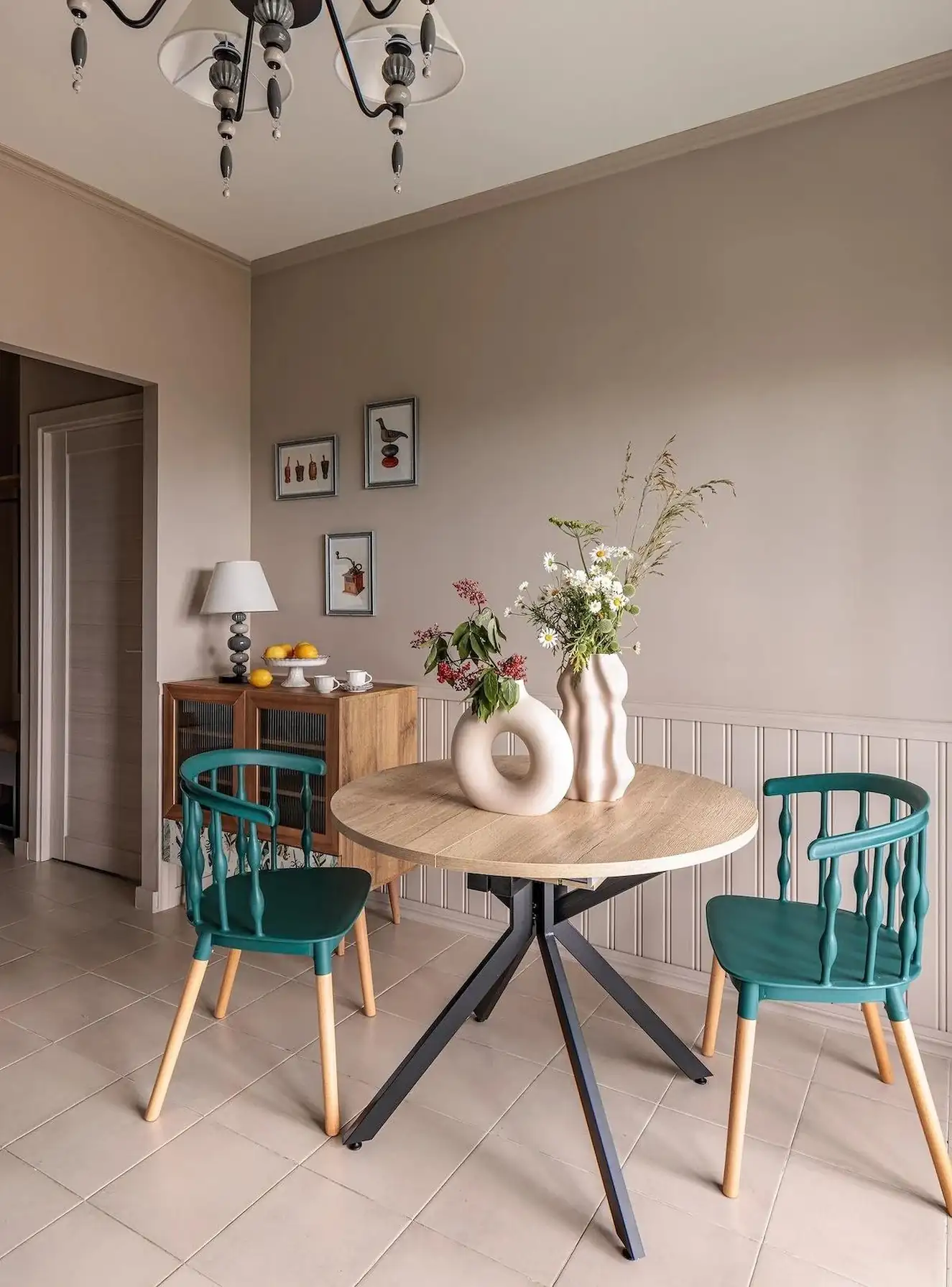 salle à manger décoration contemporaine studio 39m2