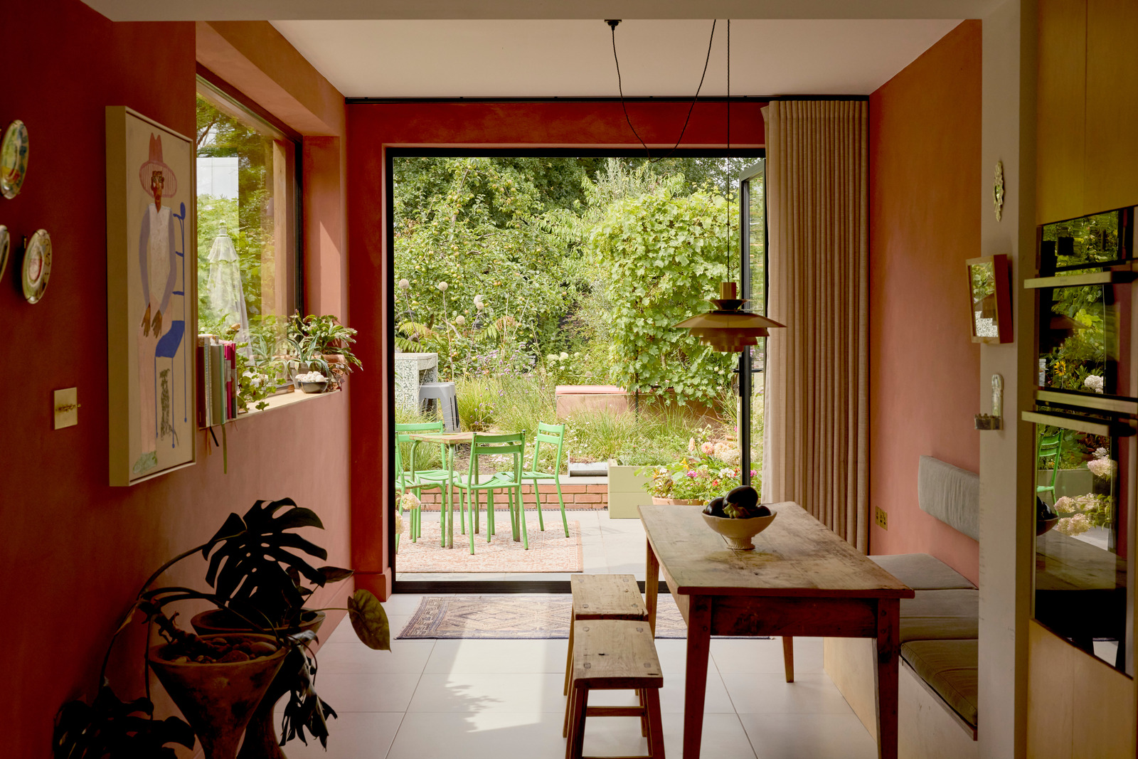 dining room view terrace and garden