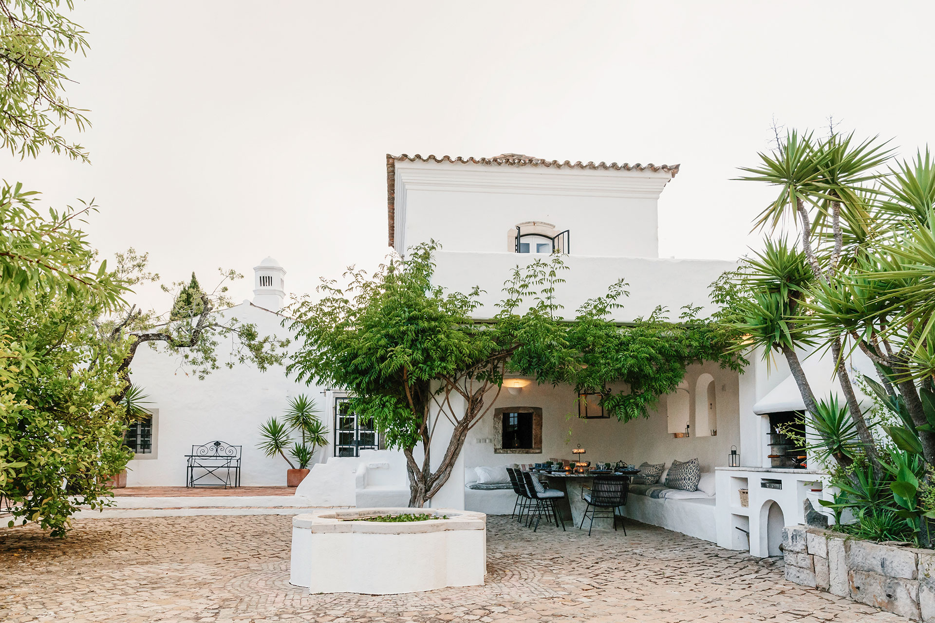 terrace Portuguese country house Monte da Palmeira