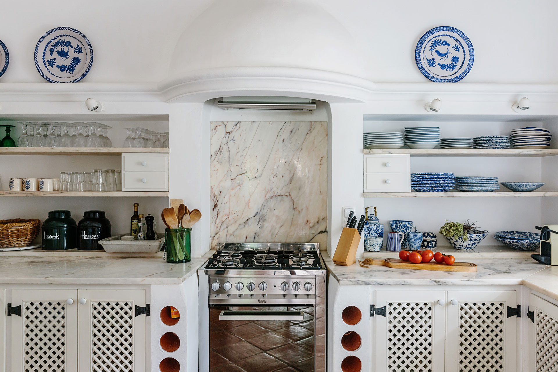 kitchen Portuguese country house with pool rustic chic decor Monte da Palmeira