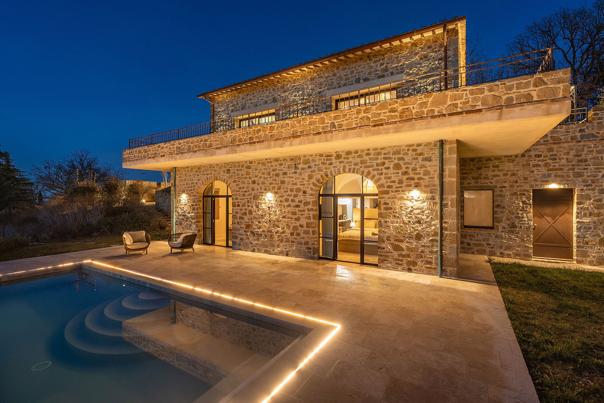 stone house with pool La Torre Umbria