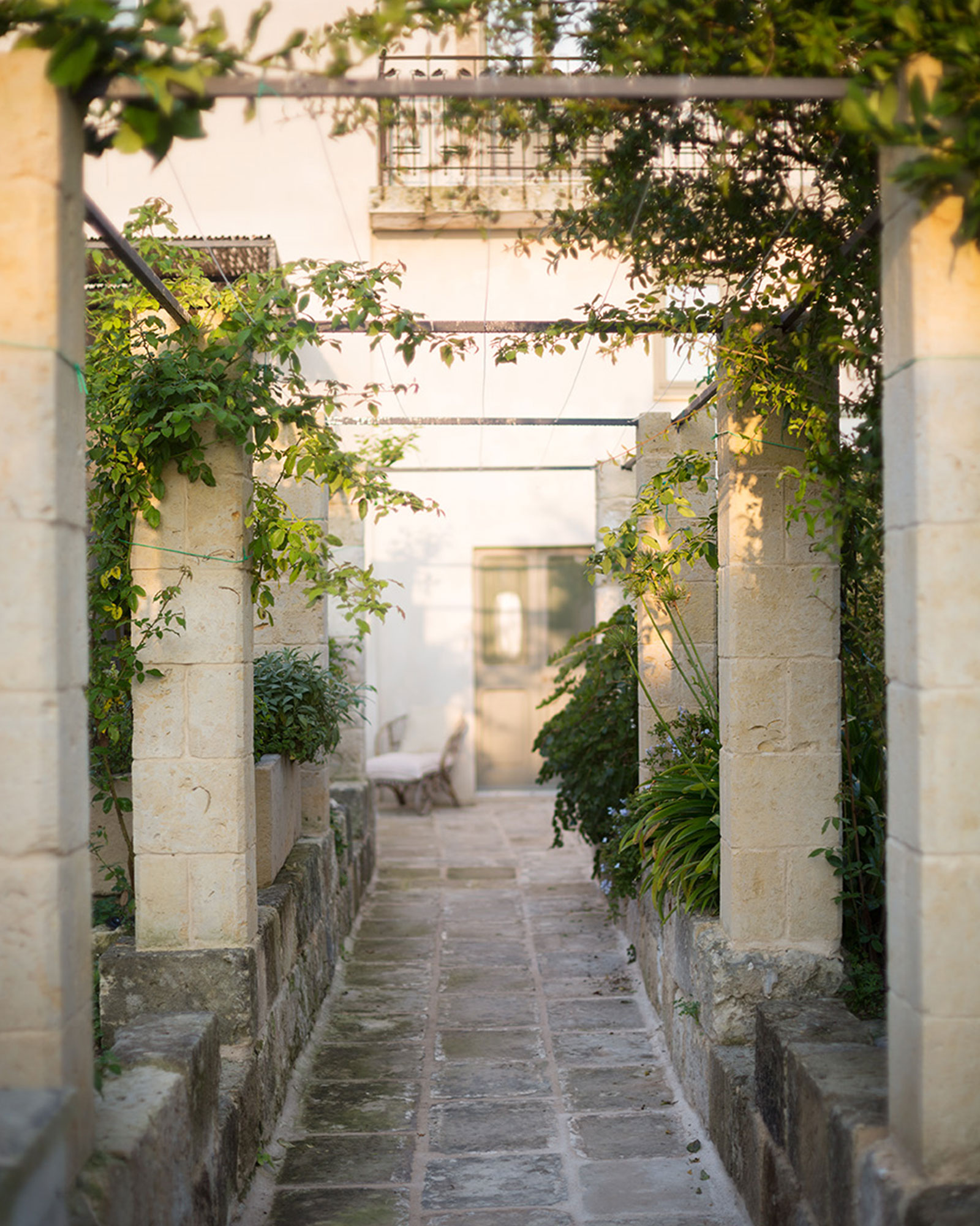terrace renovated historic townhouse in Puglia