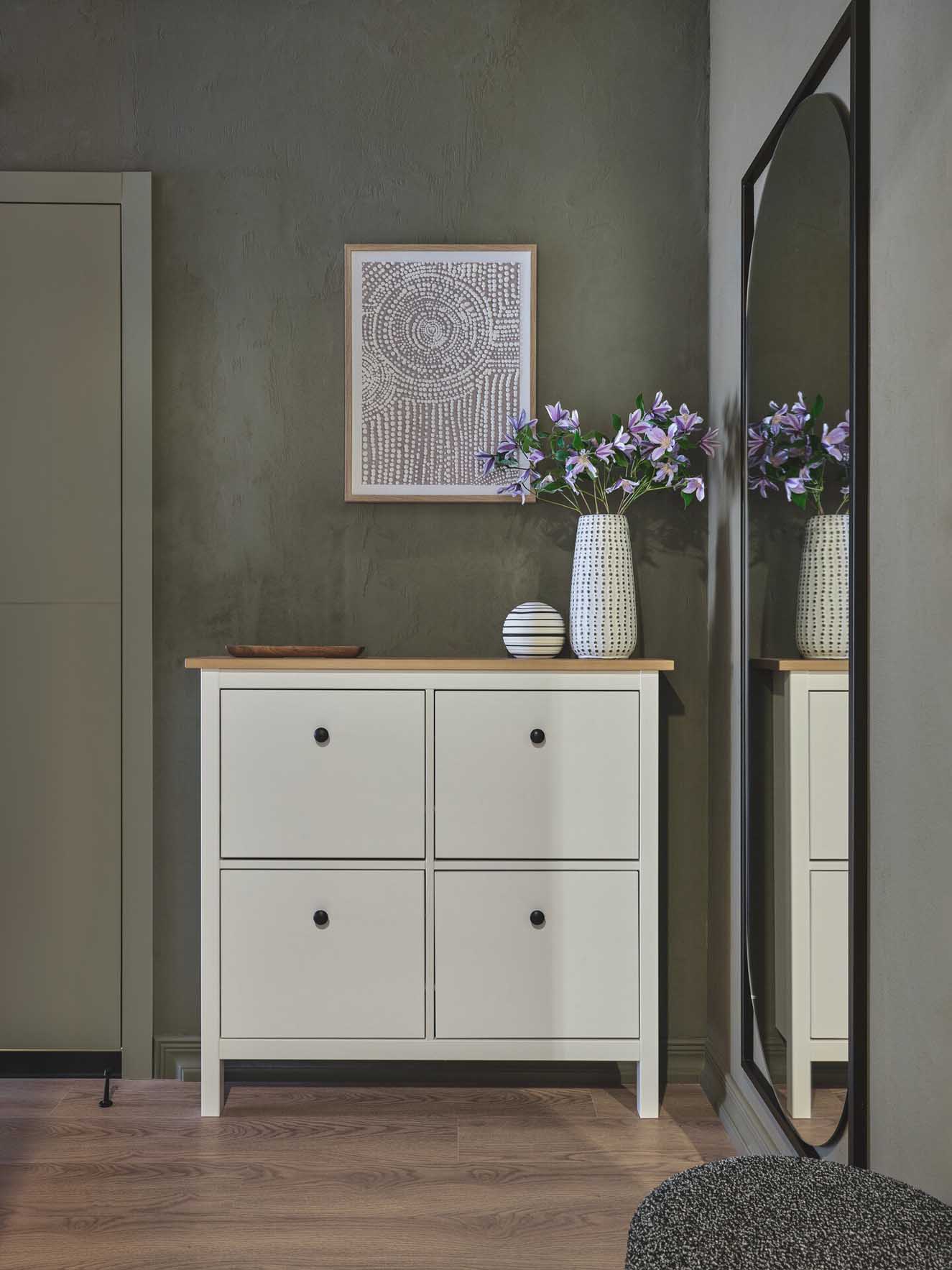 entryway with shoes rack khaki wall contemporary decor 