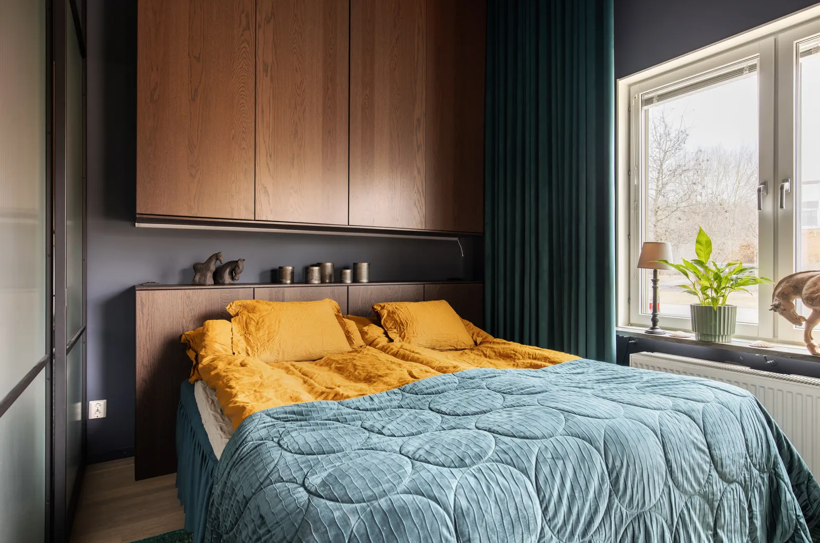 chambre décoration contemporaine et originale appartement 54m2