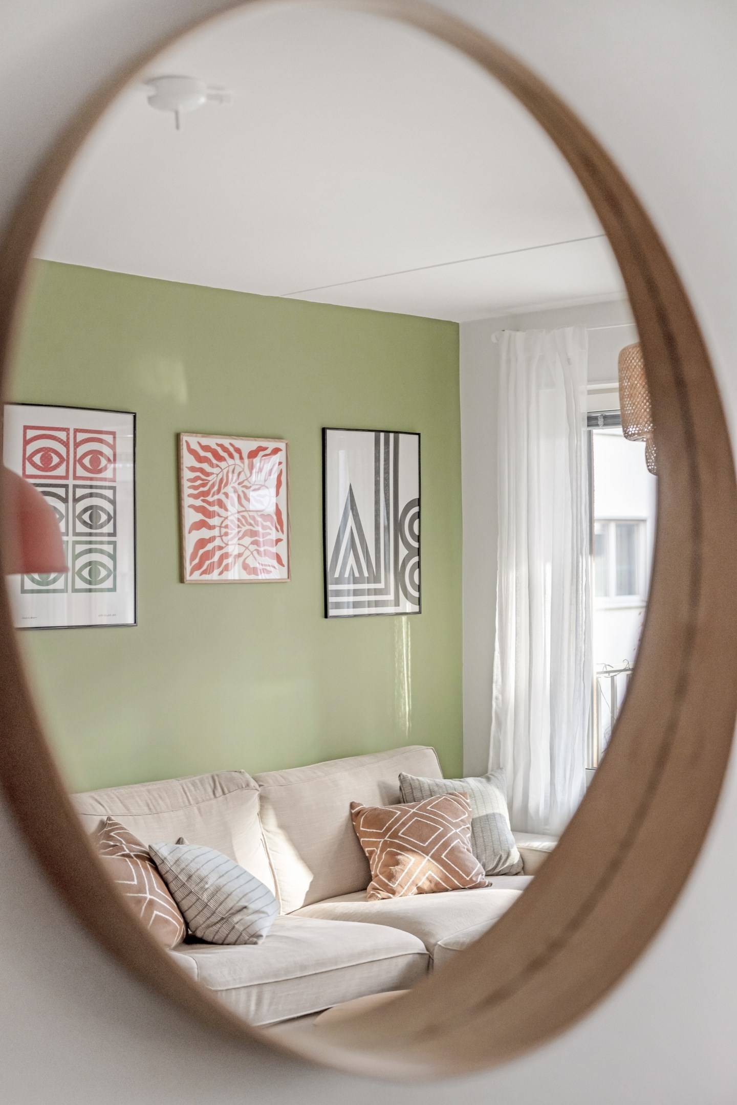 living room with a green wall scandinavian decor 41sqm one-bedroom apartment living room with a green wall scandinavian decor 41sqm one-bedroom apartment
