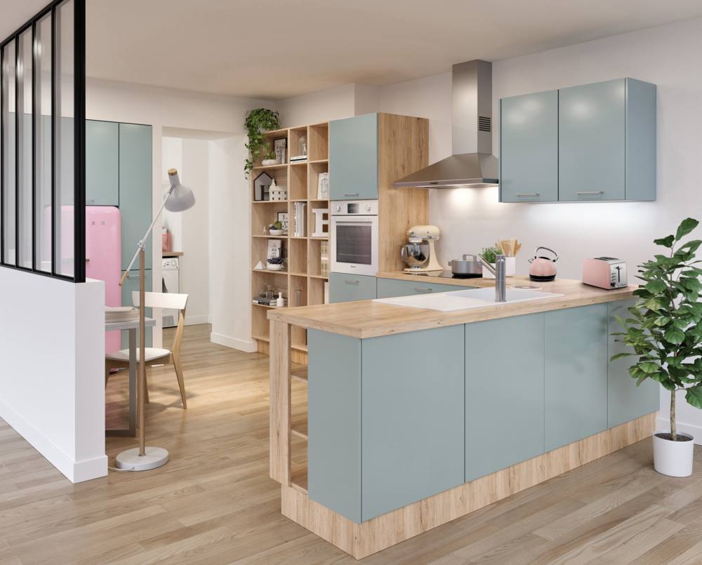 cuisine bleue et bois nouvelle cuisine But 2026