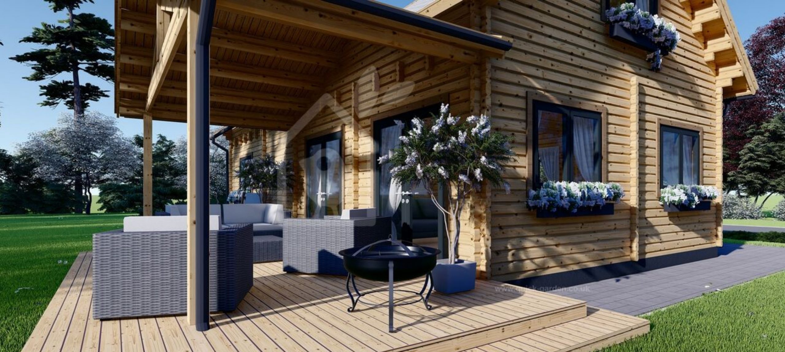 maison préfabriquée en bois de 132m2 Vera S de Pineca moins de 50000€