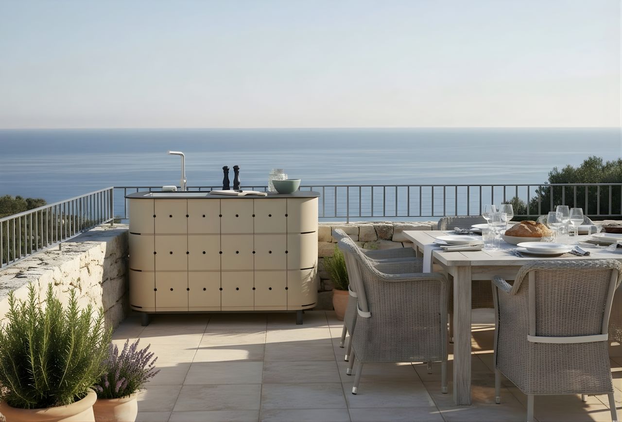 terrasse avec cuisines d terrasse avec cuisines d'extérieur ALUVY