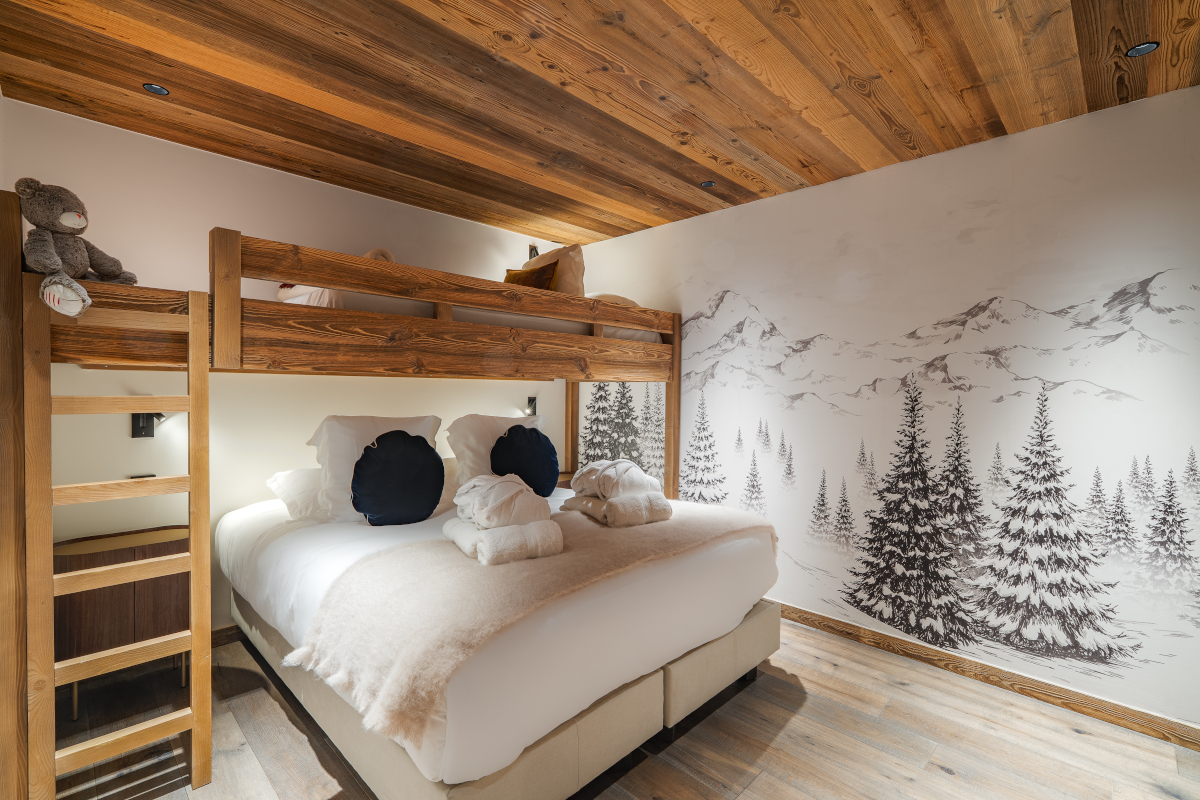 chambre plafond bois Méribel chambre plafond bois Méribel