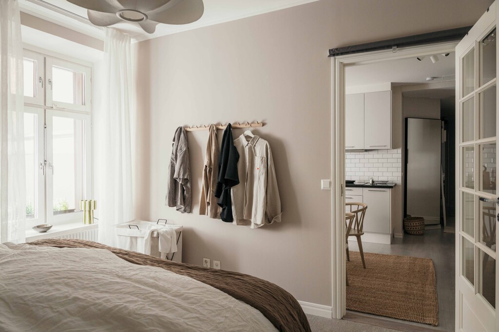 chambre tons neutres décoration scandinave
