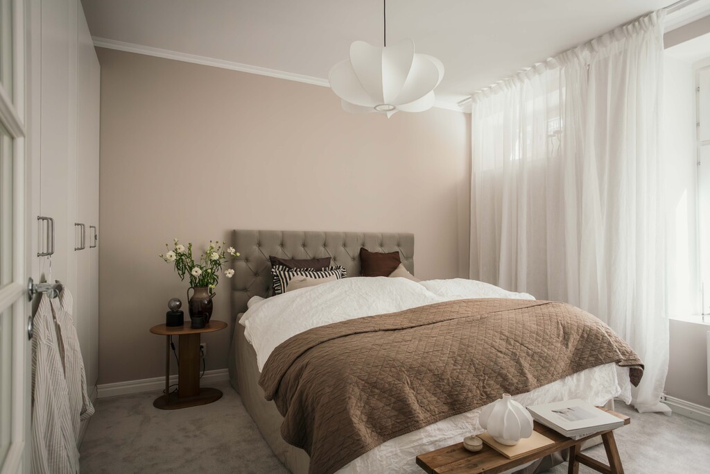chambre tons neutres décoration scandinave