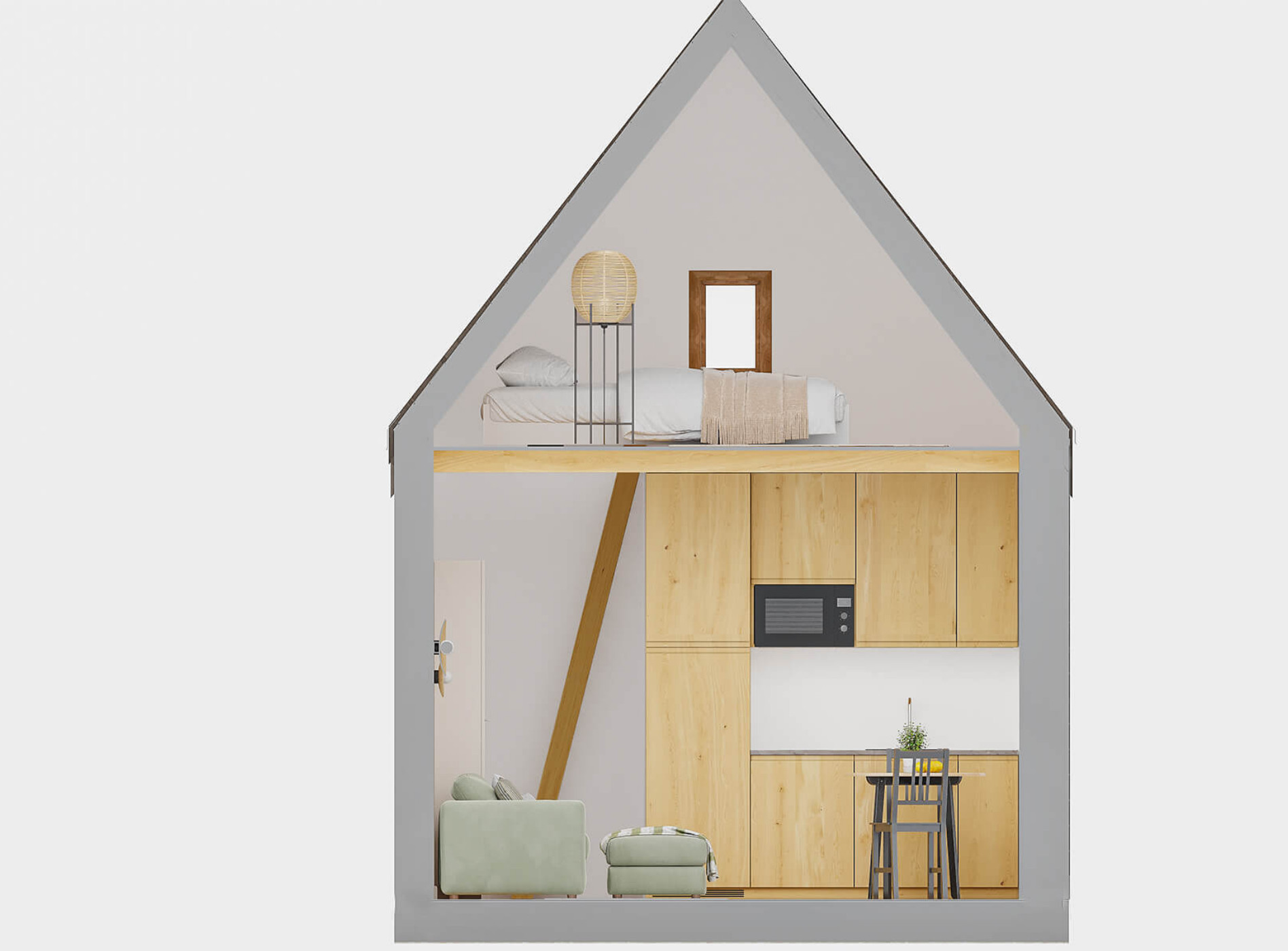 29sqm modular wood cabin STOK V1_A2 Eko Architektura 29sqm modular wood cabin STOK V1_A2 Eko Architektura
