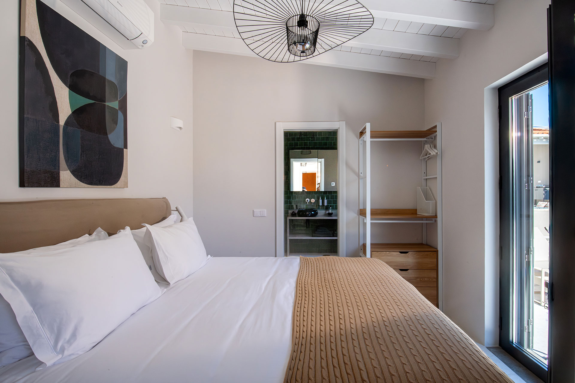 chambre et salle de bain décoration contemporaine Casa Dima Algarve
