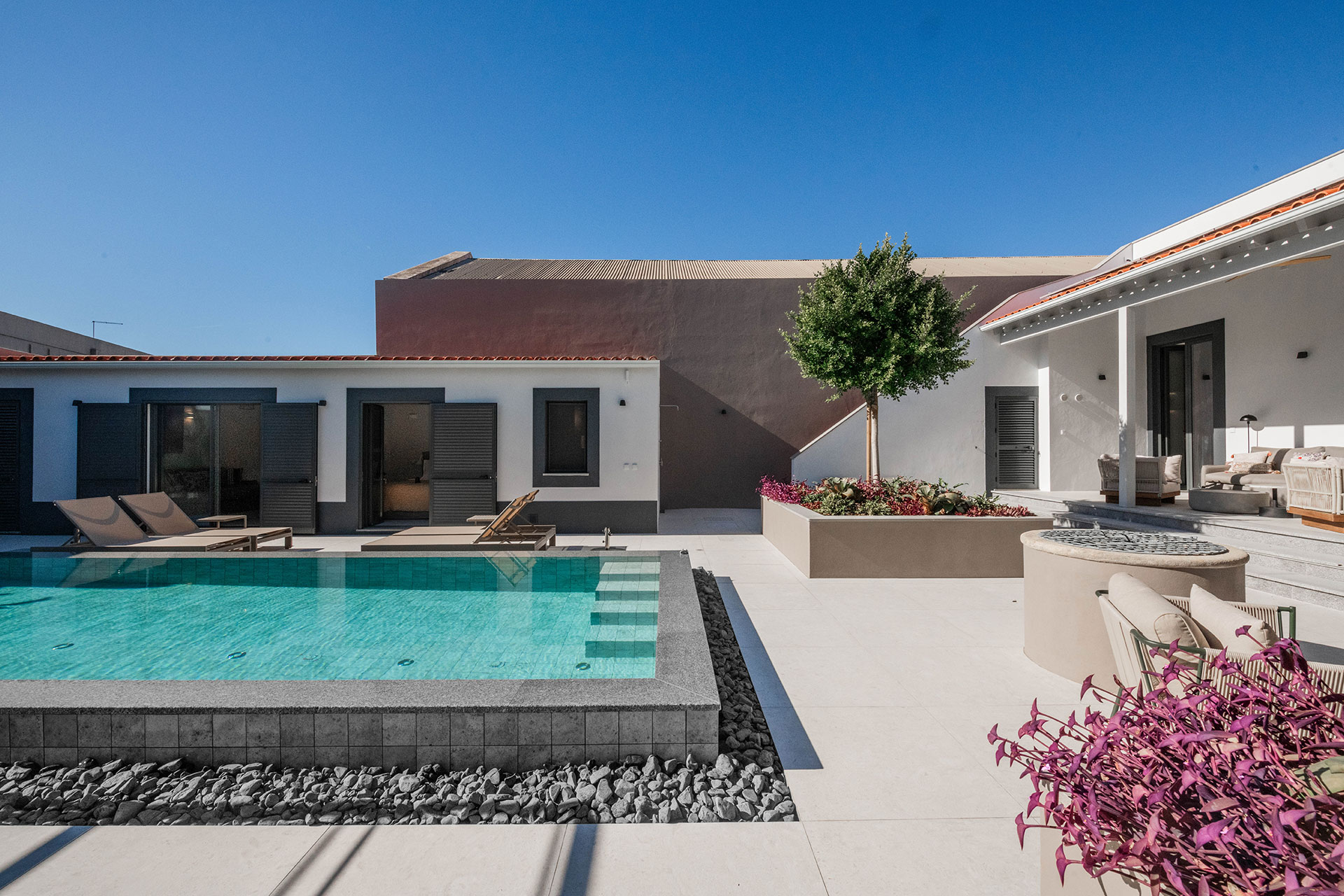 terrasse avec piscine Casa Dima Algarve