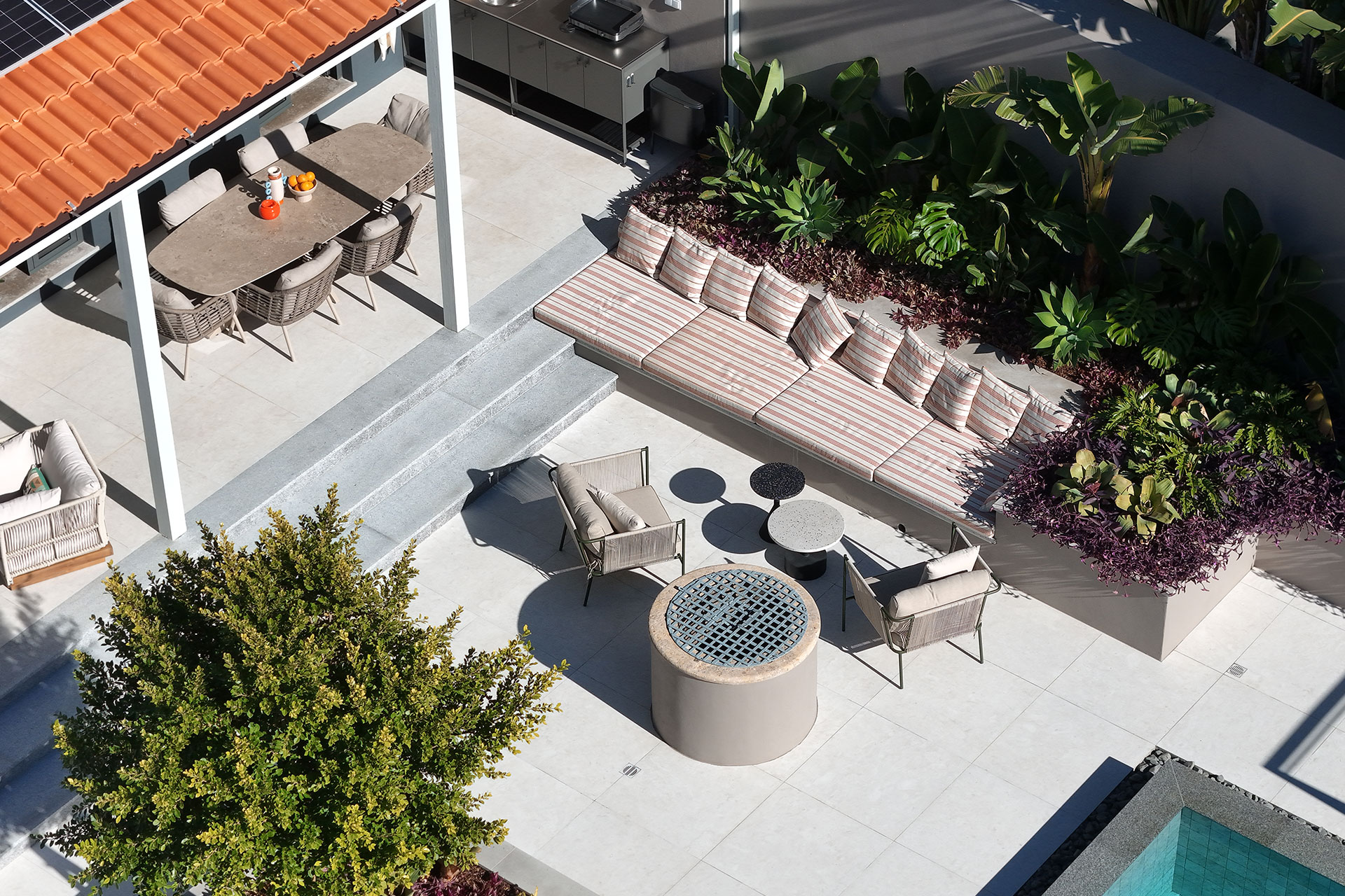 terrasse avec piscine Casa Dima Algarve