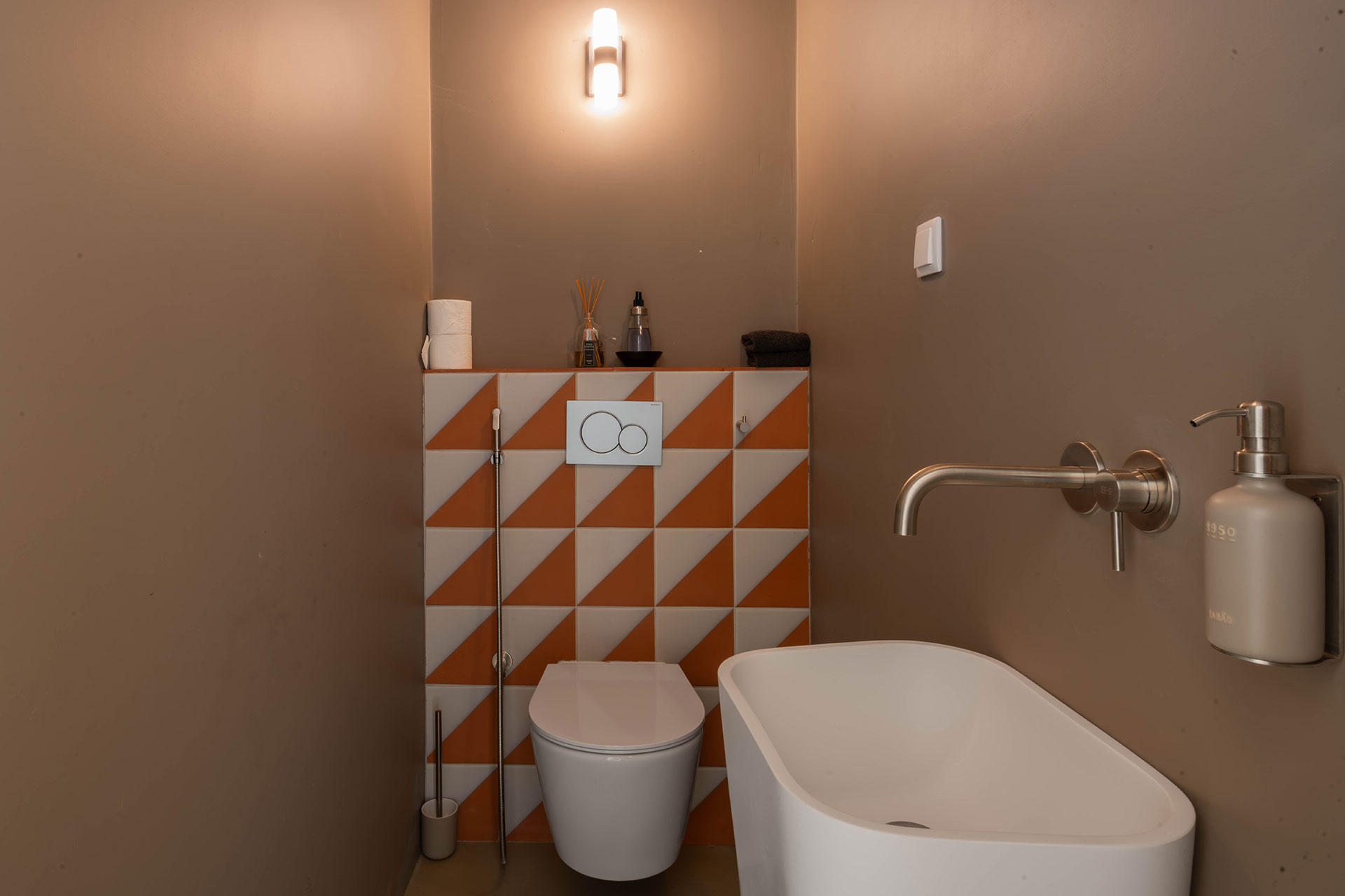 toilettes wc décoration contemporaine Casa Dima Algarve
