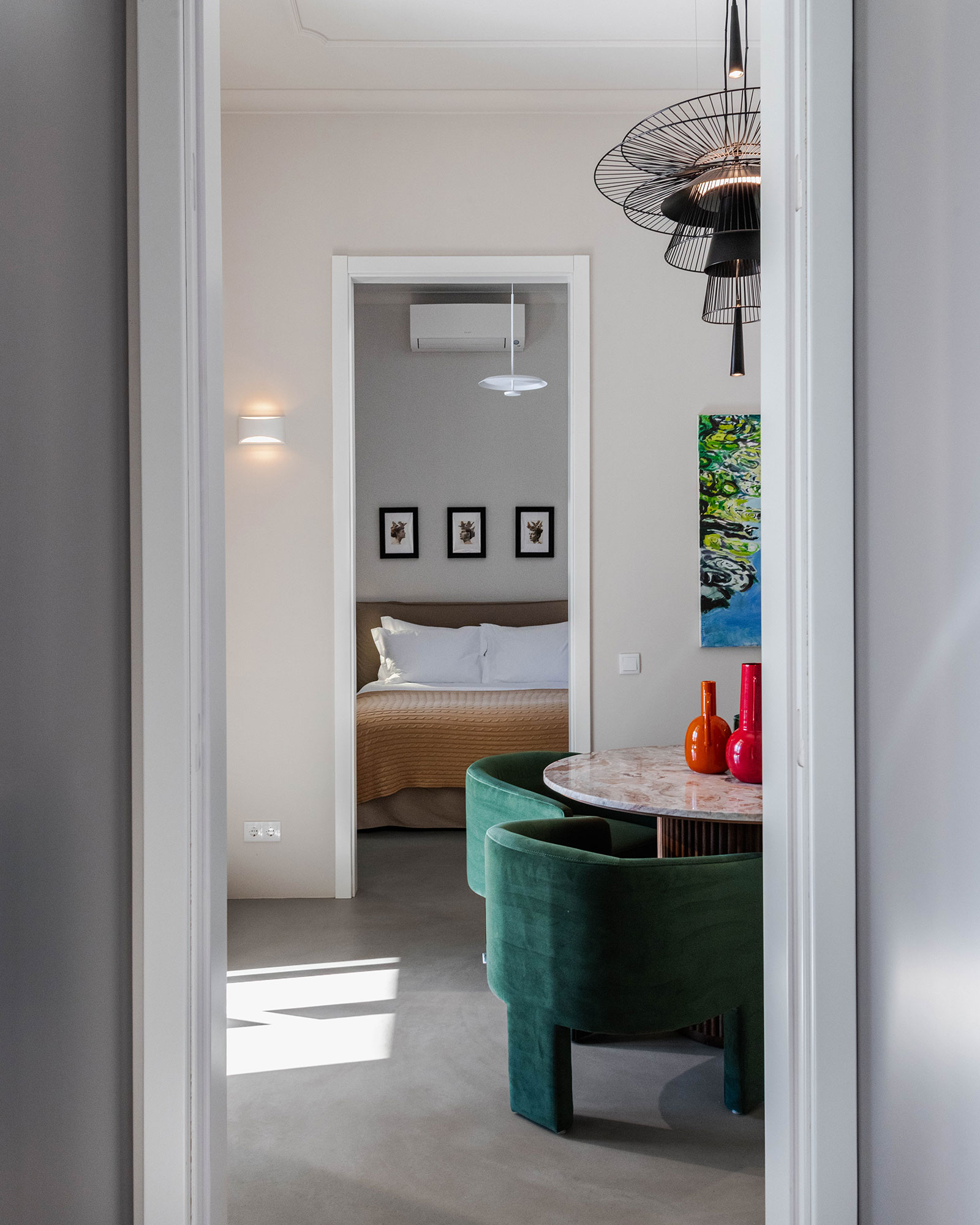 salon et chambre décoration contemporaine Casa Dima Algarve