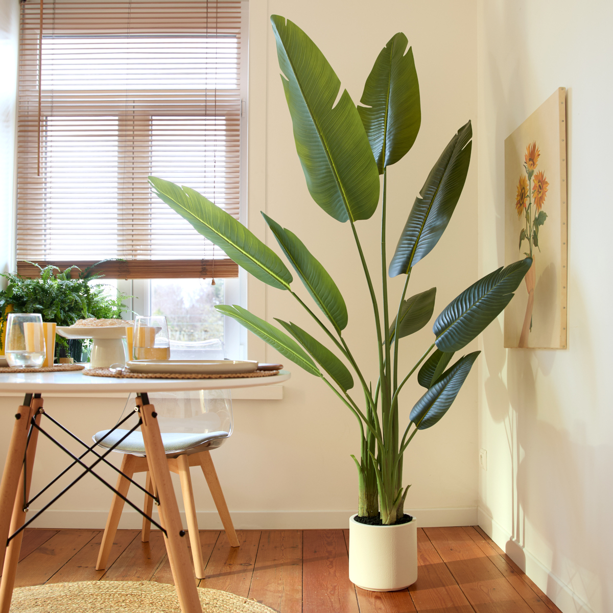 salle à manger BUT avec fausse plante salle à manger BUT avec fausse plante