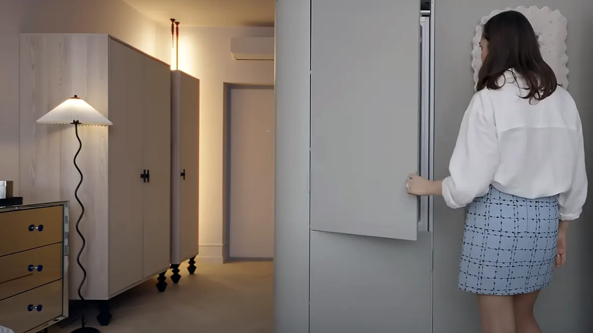 studio 21m2 avec cuisine cachée derrière portes studio 21m2 avec cuisine cachée derrière portes