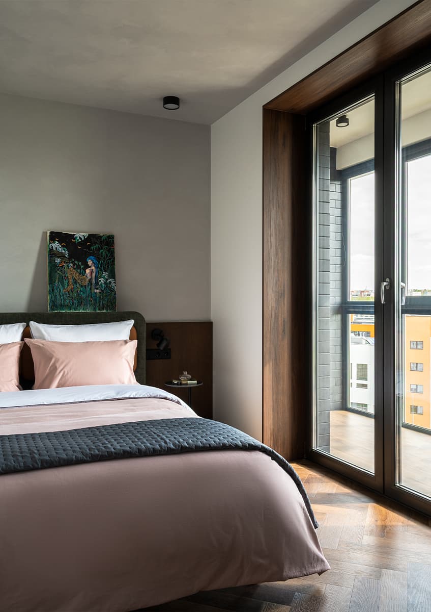 chambre décoration contemporaine petit appartement 45m2