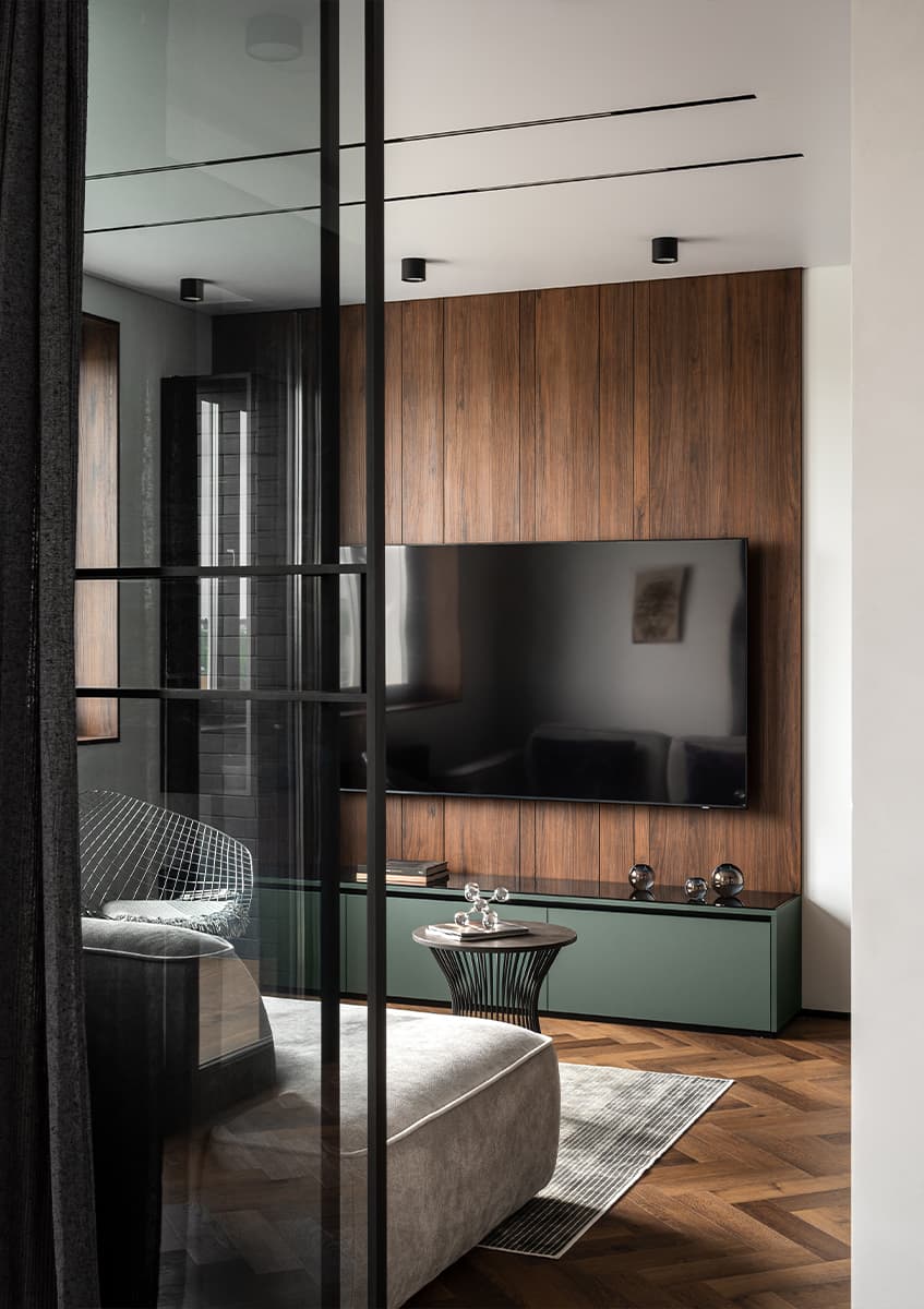 salon décoration contemporaine petit appartement 45m2