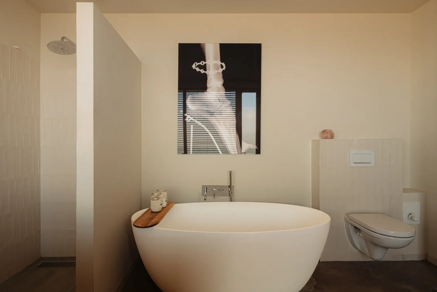 salle de bain design baignoire îlot