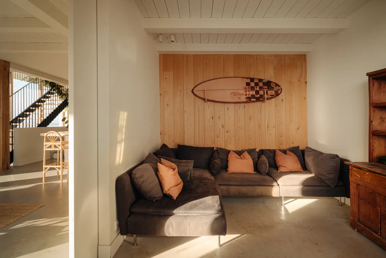 salon maison de plage contemporaine 