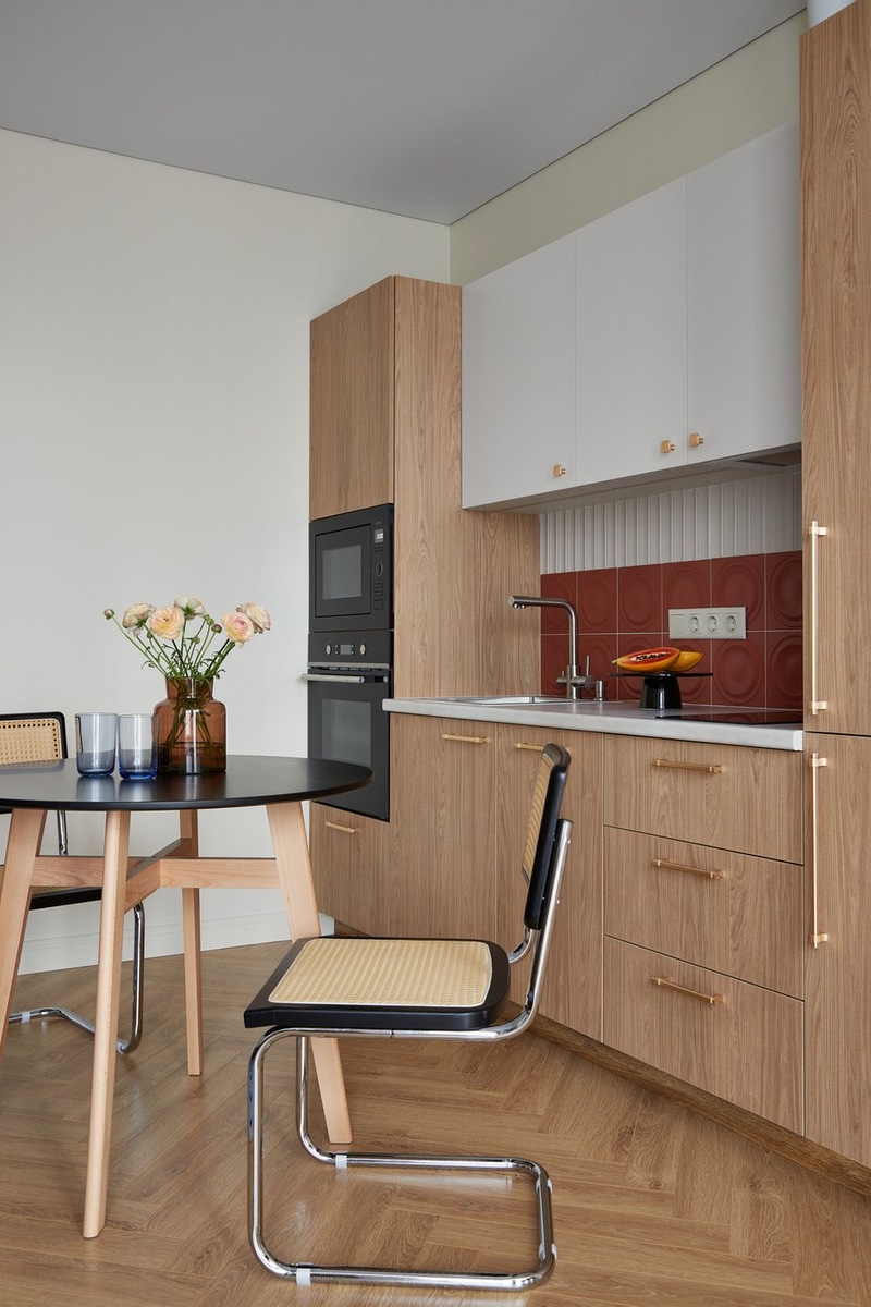 petite cuisine ouverte et salle à manger décoration contemporaine studio 36m2 petite cuisine ouverte et salle à manger décoration contemporaine studio 36m2