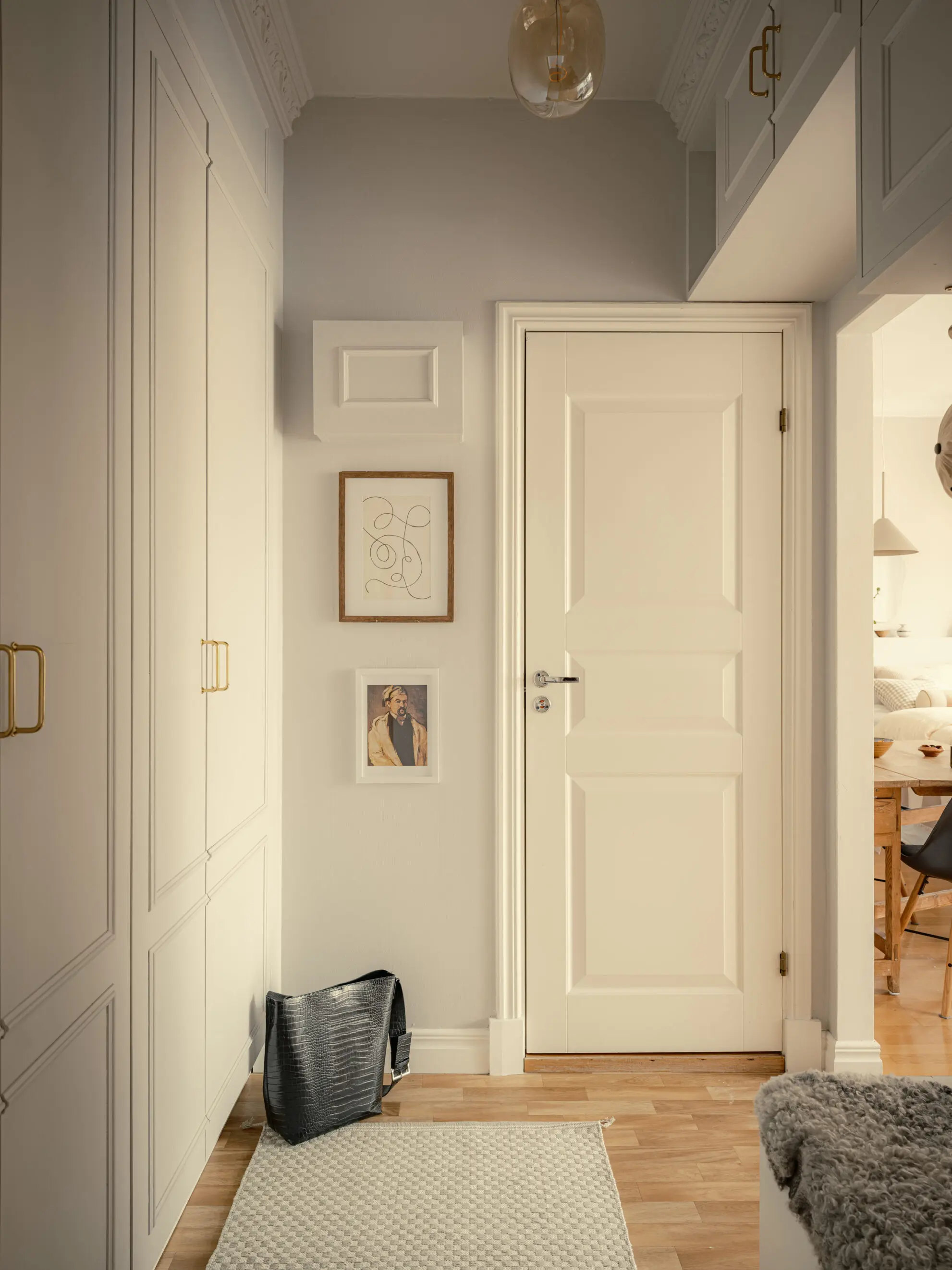 entrée décoration scandinave studio 35m2