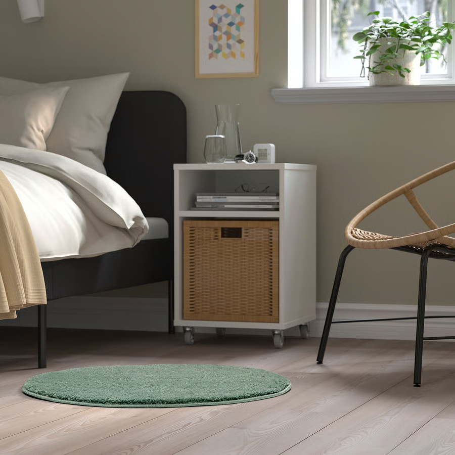 tapis vert rond