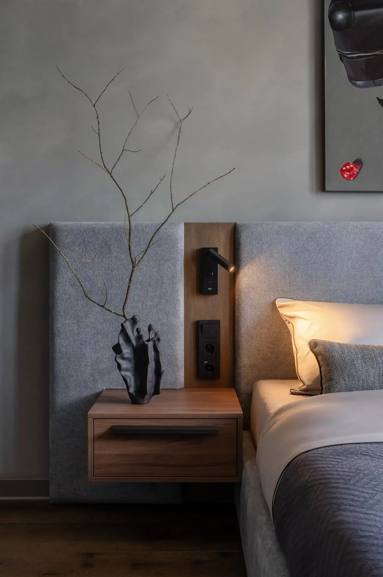 chambre décoration design grise studio 30m2 chambre décoration design grise studio 30m2