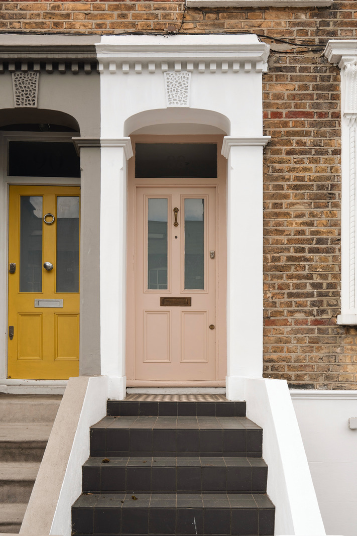 porte rose maison de ville Londres porte rose maison de ville Londres