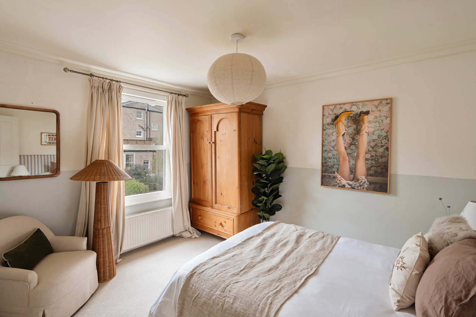 chambre maison victorienne rénovée Londres chambre maison victorienne rénovée Londres