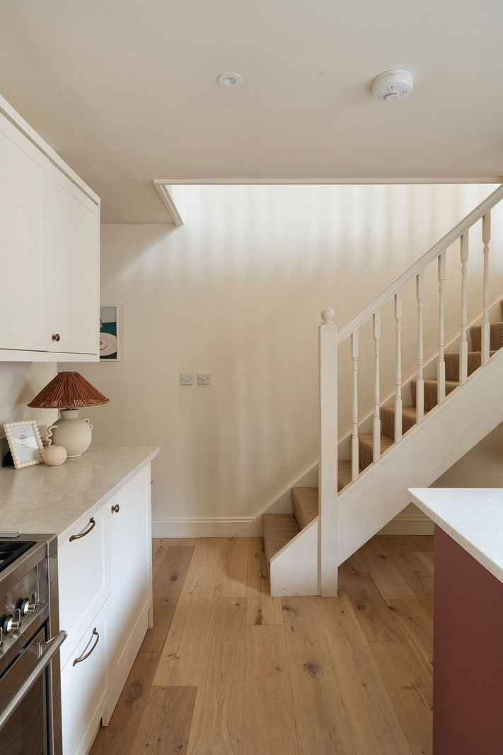 cuisine Shaker décoration contemporaine maison victorienne rénovée Londres cuisine Shaker décoration contemporaine maison victorienne rénovée Londres