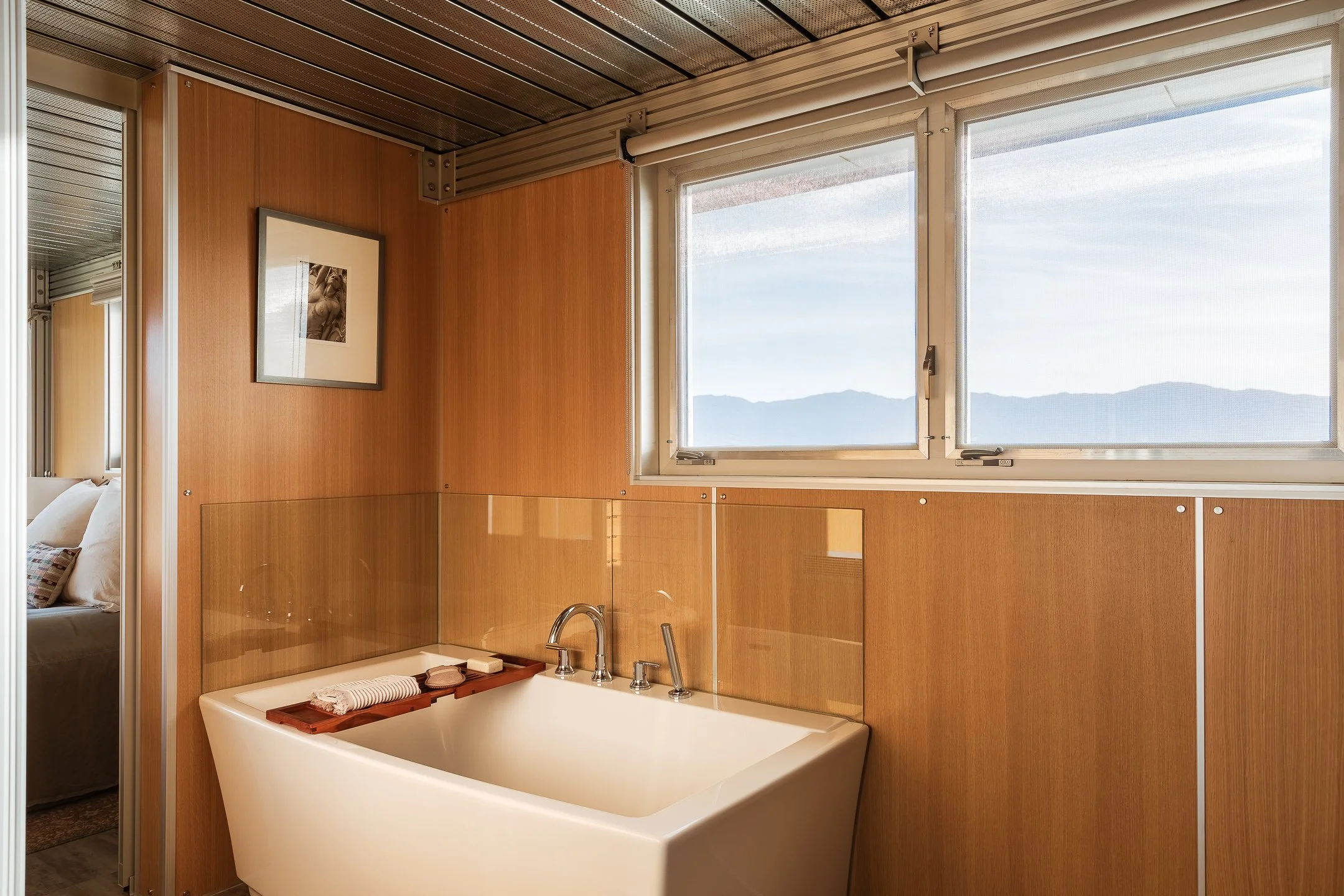 salle de bain maison de verre iT House Linda Taalman désert californien salle de bain maison de verre iT House Linda Taalman désert californien