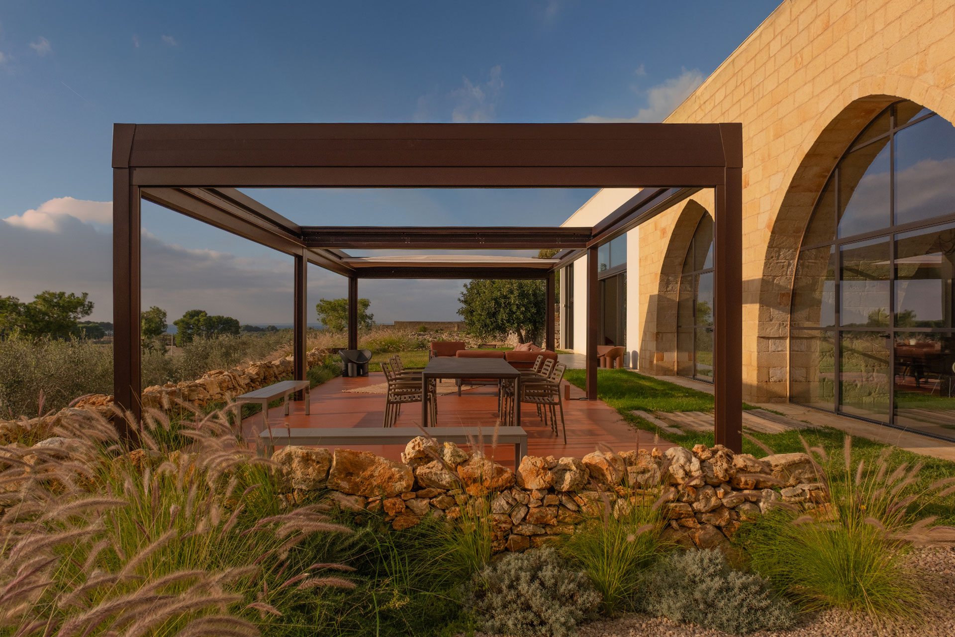 terrasse maison dans les Pouilles masseria Li Cafari