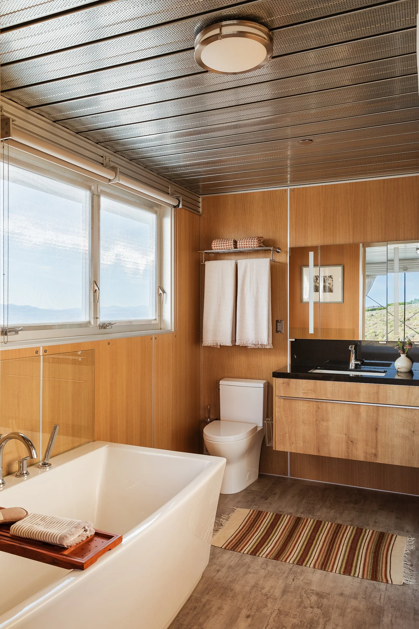 salle de bain maison de verre iT House Linda Taalman désert californien salle de bain maison de verre iT House Linda Taalman désert californien