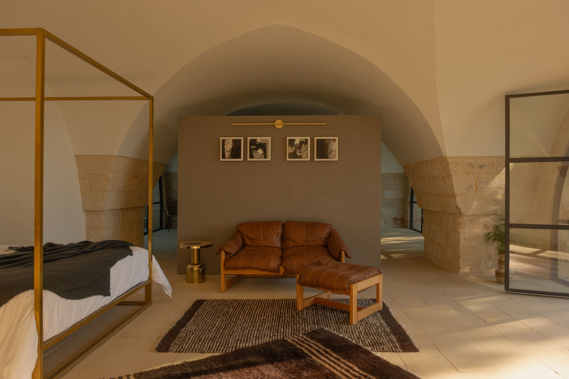 chambre décoration design maison dans les Pouilles masseria Li Cafari