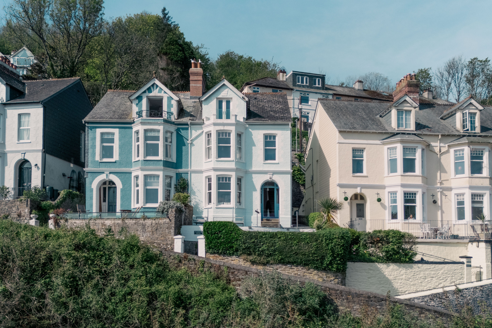 terraced Victorian houses near the sea terraced Victorian houses near the sea