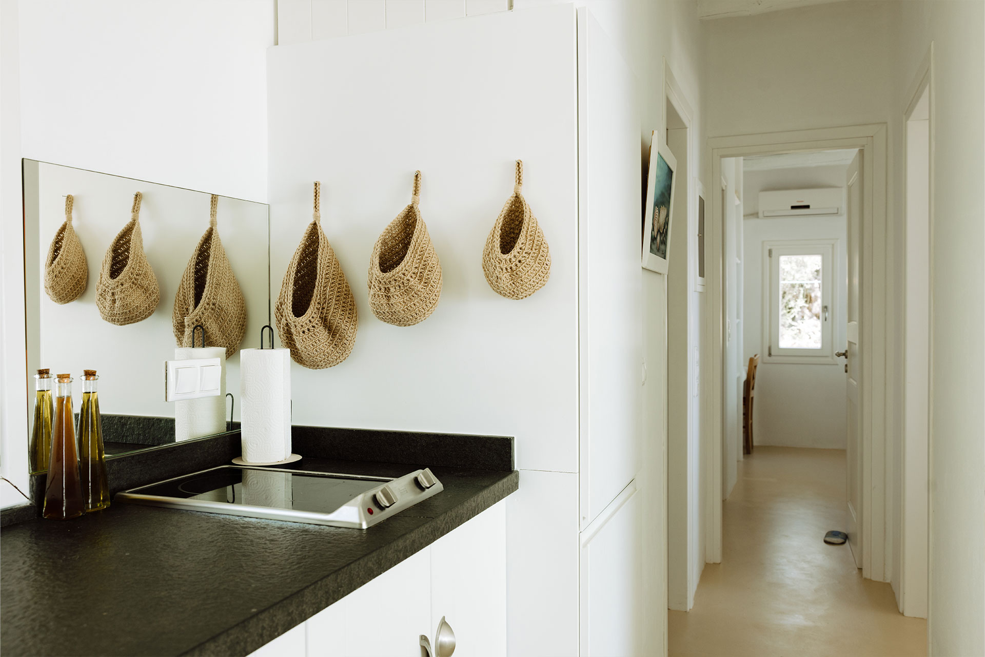 kitchen Villa Rizza island of Andros Greece 