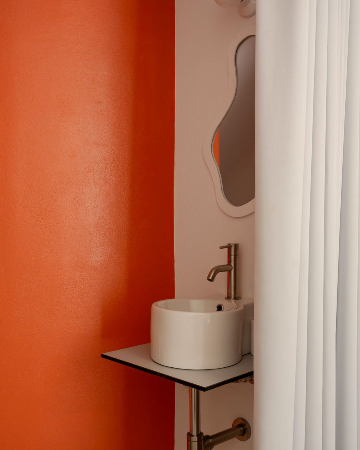 salle de bain orange salle de bain orange