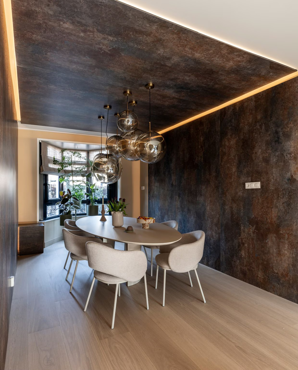 salle à manger moderne table ovale