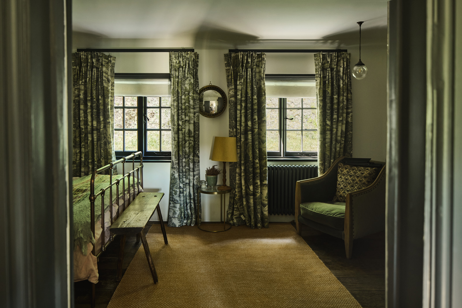 chambre cottage anglais décoration verte chambre cottage anglais décoration verte
