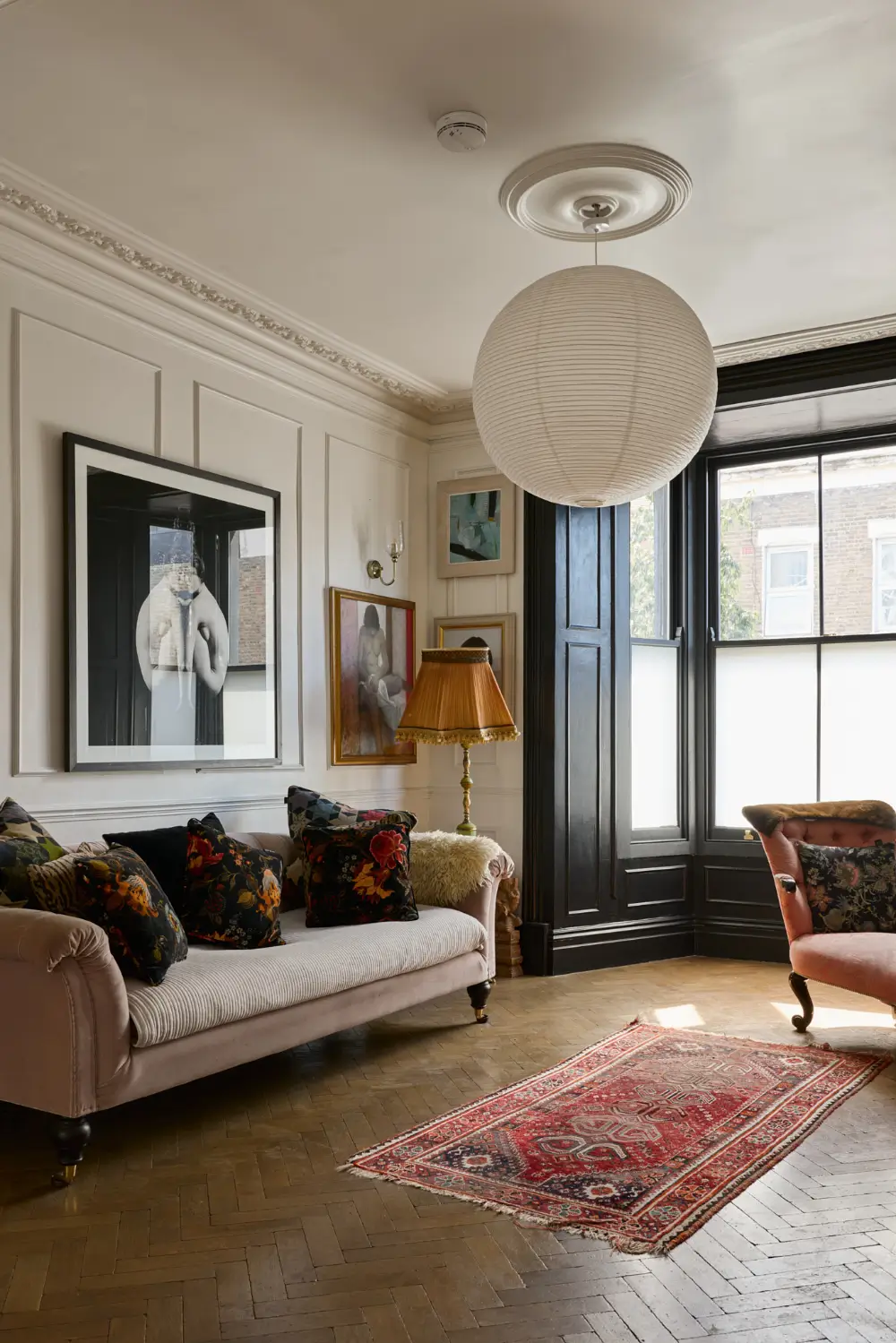 salon style classique chic maison victorienne rénovée et agrandie à Londres salon style classique chic maison victorienne rénovée et agrandie à Londres